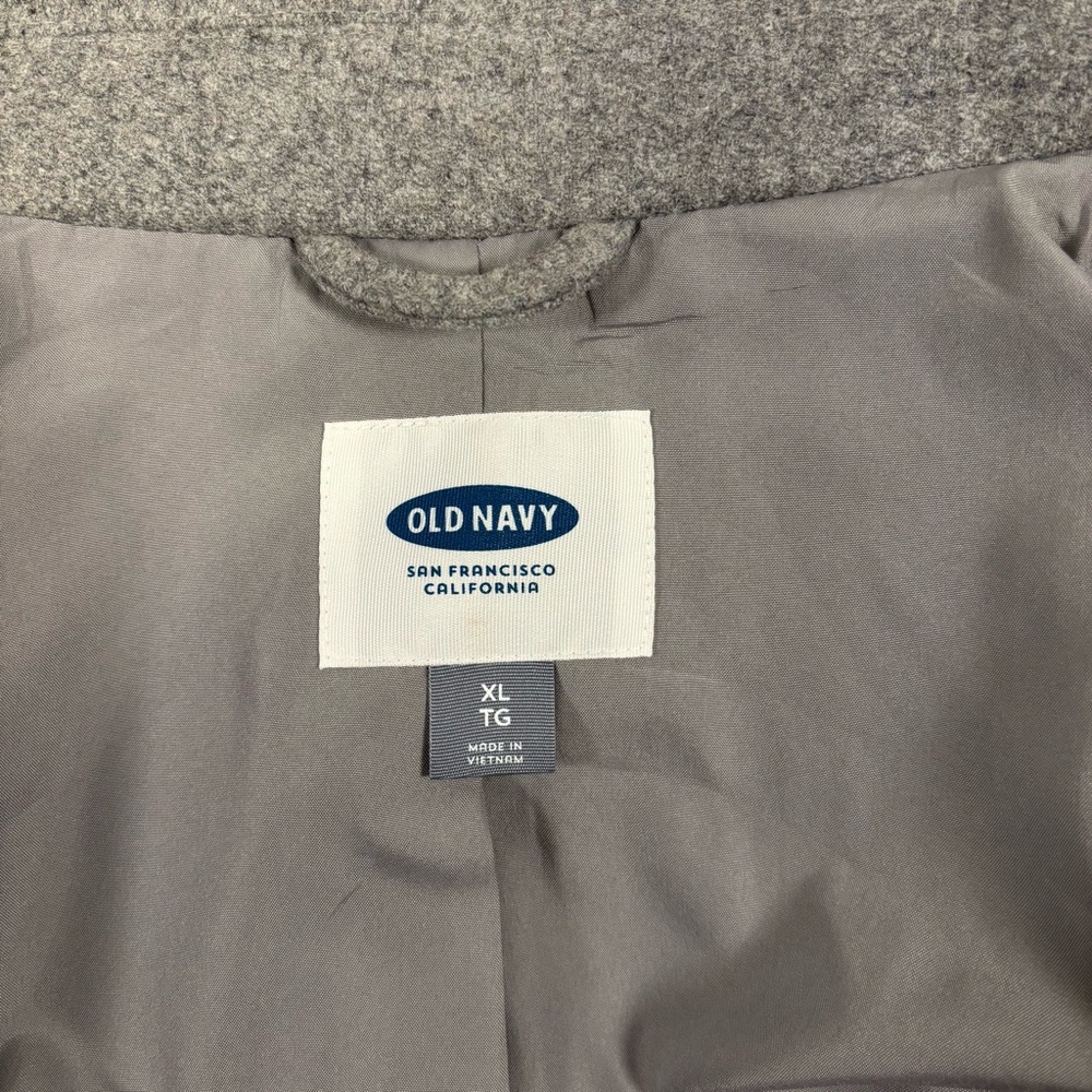 Old Navy Women's Charcoal Pea Coat Size XL - Picture 4 of 6